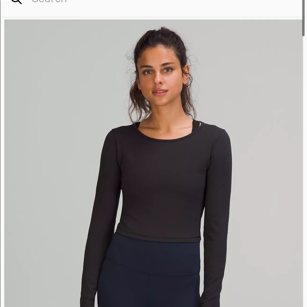 Lululemon cropped long sleeve